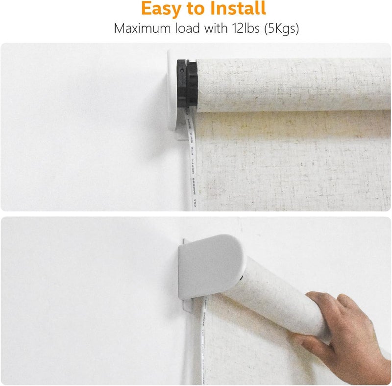 HUIYEETEX Blind Replacement Parts for 1.5”/38mm Shade Tube, Mounting Bracket for Blinds, Shade Brackets/Mounting - Image 5